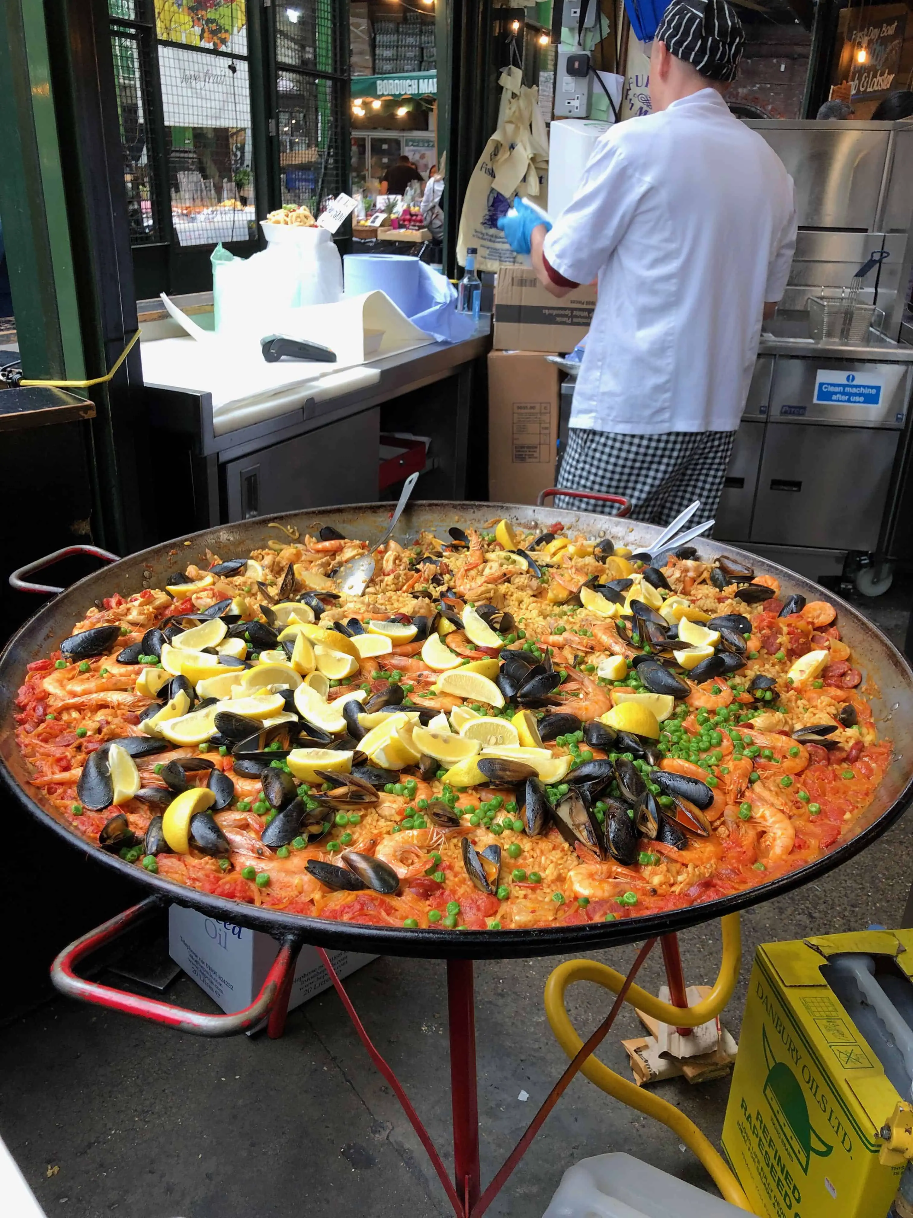 Paella at the Borough Market