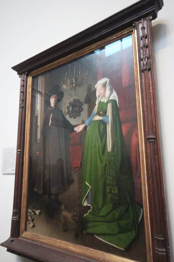 The Arnolfini Portrait, 1434, art by Jan van Eyck art