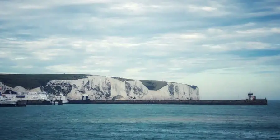 White Cliffs of Dover from the Disney Magic