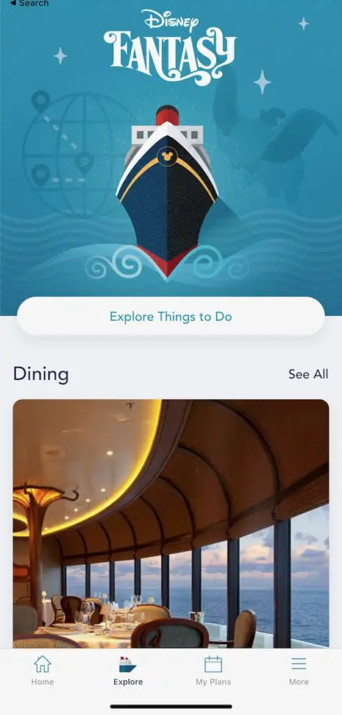 Disney Cruise App Update