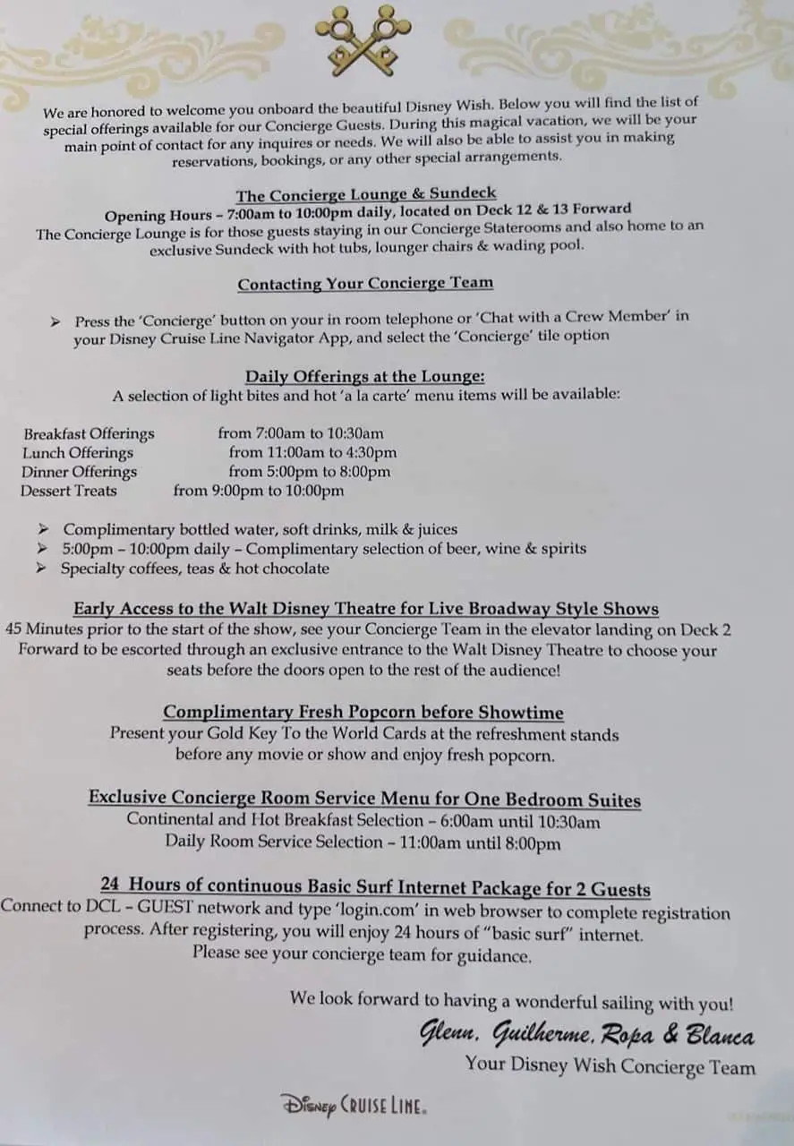 disney cruise room service menu 2023