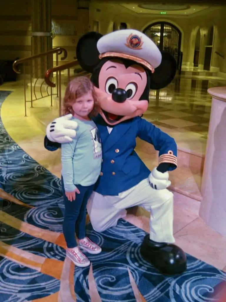 Disney Cruise Meeting Captain Mickey