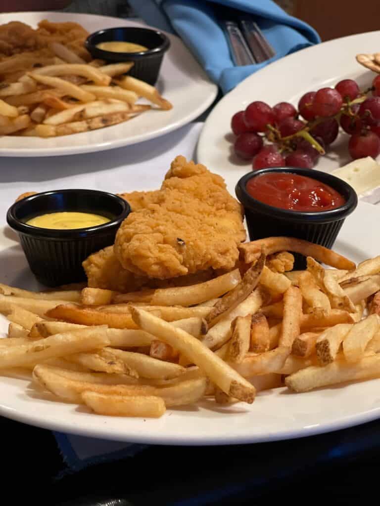 Disney Cruise Room Service Crisp Breaded Chicken Tenders With French Fries