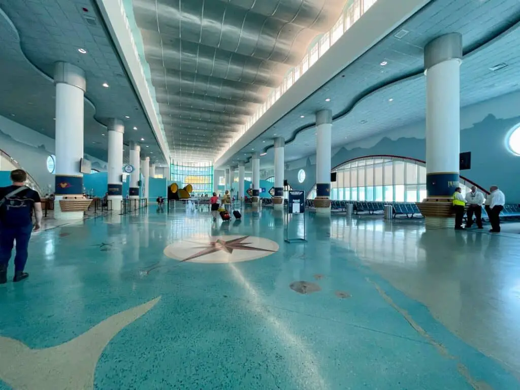 Disney Cruise Resort to Port Transportation Transfers An Empty Terminal