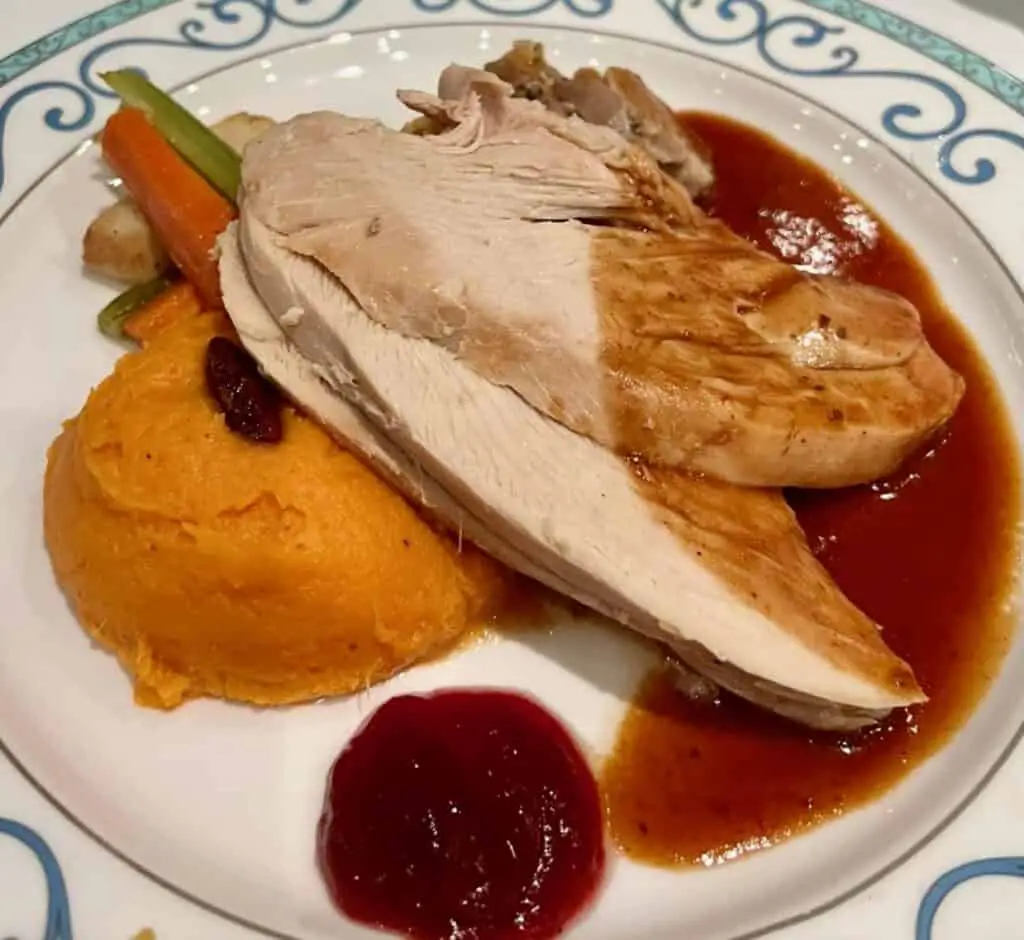 Governor Bradford's Roasted Turkey Disney Wish Thanksgiving Menu