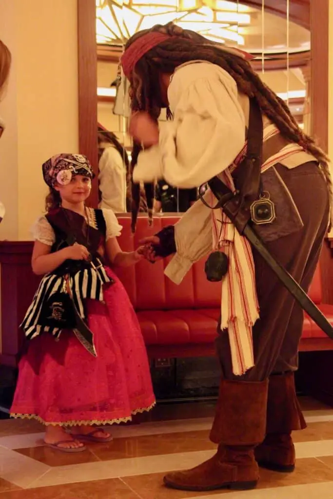 The Pirates League makeovers meeting Jack Sparrow