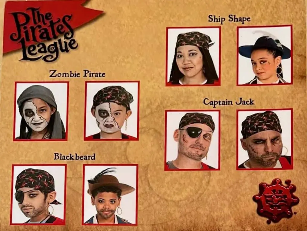 The Pirates League makeovers available on Disney Cruise