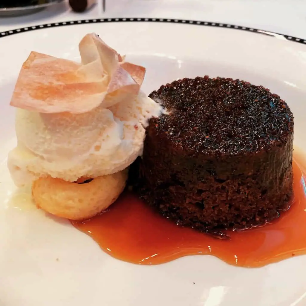 Disney Cruise Let the Magic Begin Warm Sticky Fig And Pecan Pudding
