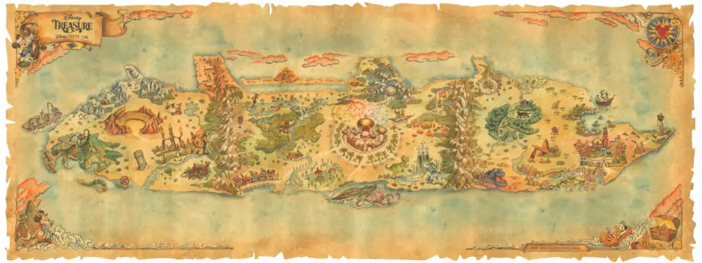 Disney Treasure Map Reveal