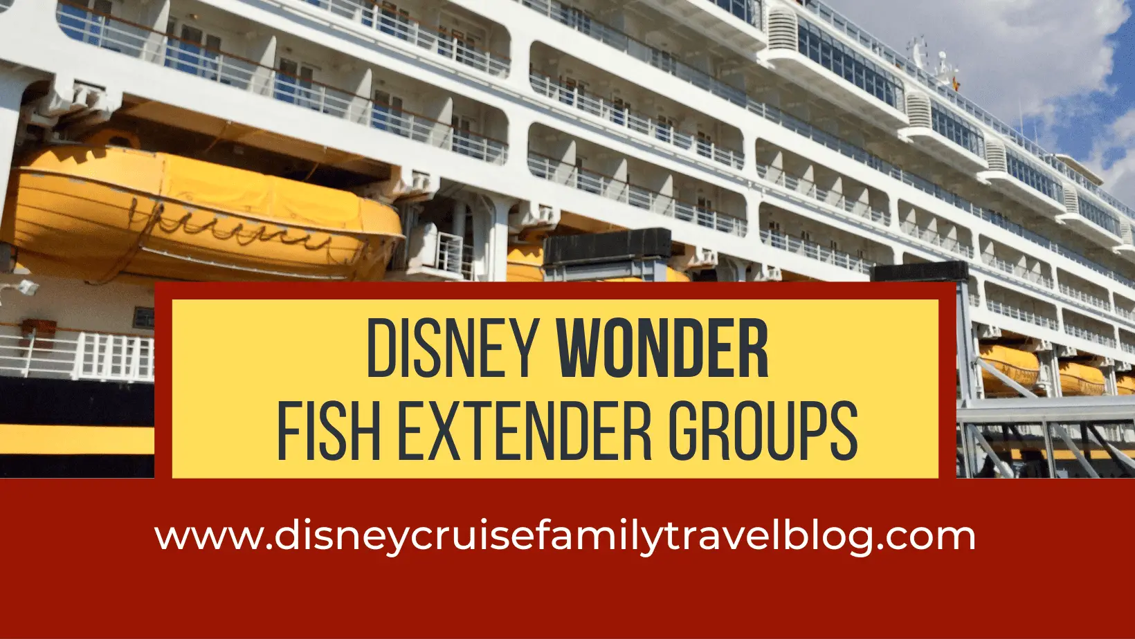 Disney Wonder's Fish Extender Groups - The Disney Cruise Family